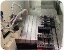 갱 타입 슬랜트 베드 CNC 라트너 턴 머신 FANUC Sj-46p